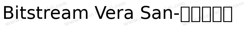 Bitstream Vera San字体转换